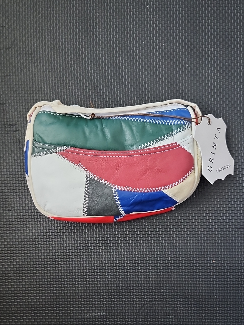 GRINTA Multicolor Patchwork Leather Crossbody Bag
